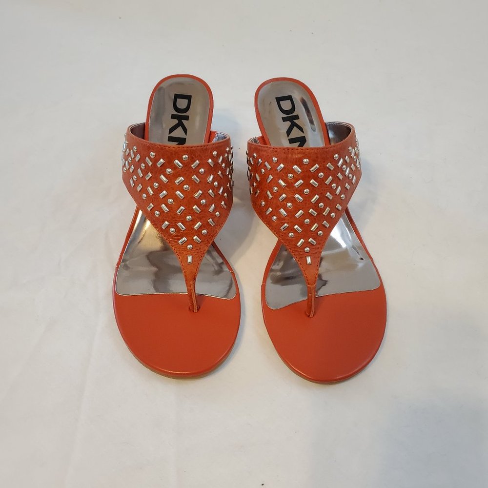 DKNYC Caylee Studded Heeled Sandal Woman's 8M